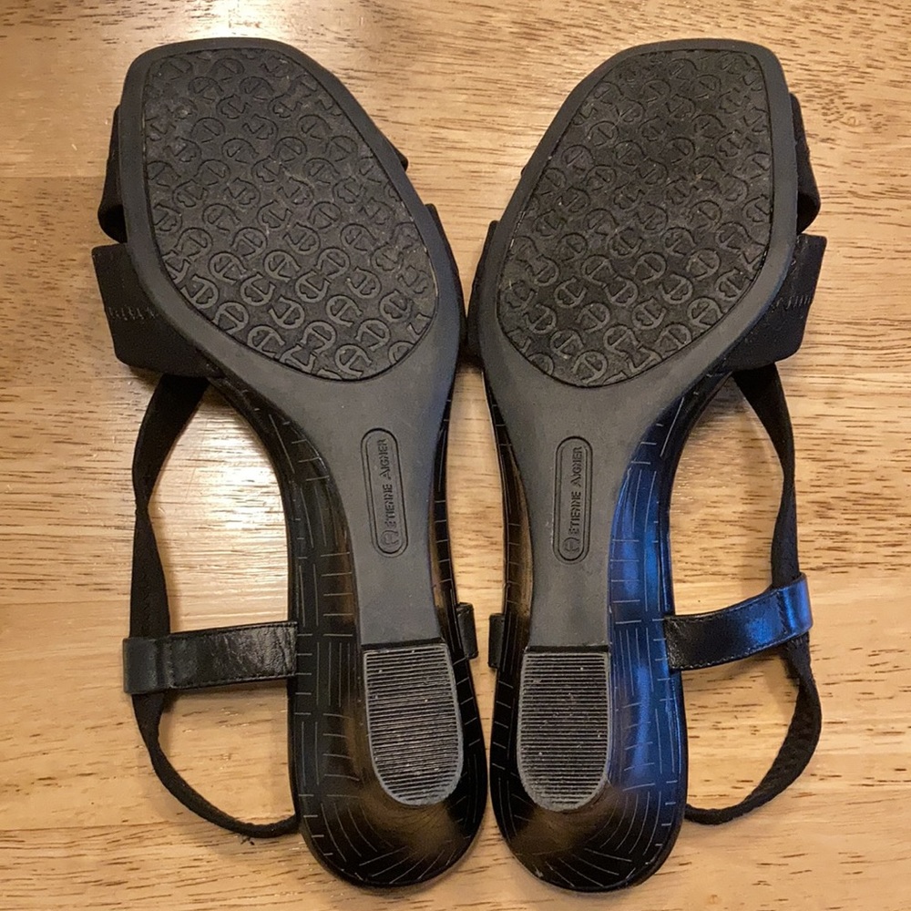 Awesome Etienne Aigner Black strap he sandals - Picture 8 of 8